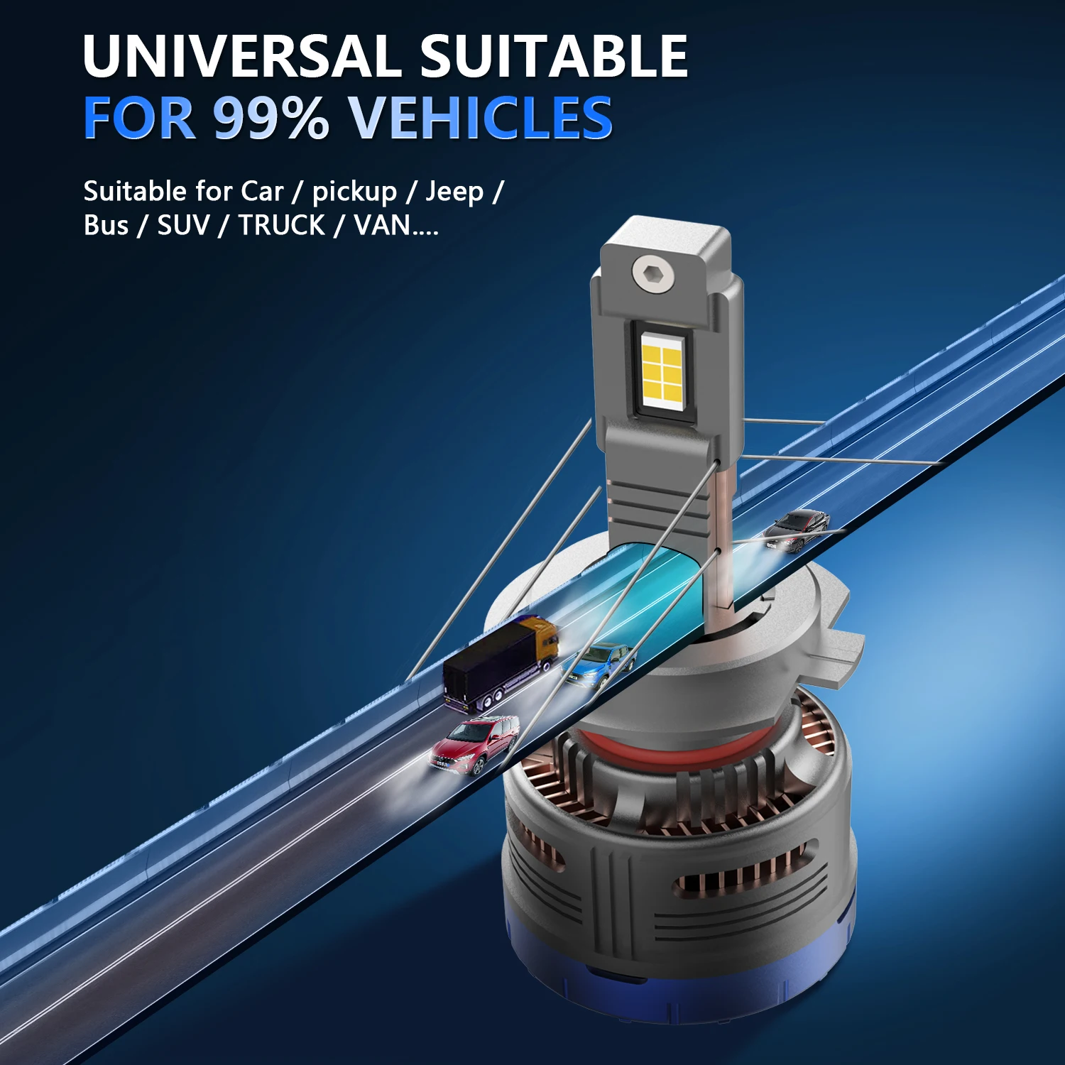 Powerful LED Headlights Bulbs for Cars 700W 6000k 12v 24v 150000LM Canbus 9005 9
