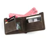 New Men Short Wallets Retro Simple Card Holder Male Purse High Quality PU Leather Photo Holder Fashion Casual Men's Wallet 3