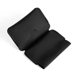 Sleek Zipper Wallet with Multi - Tool Slot (Black)