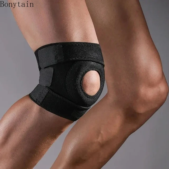 1PCS O-Shape Sports Kneepad Double Patellar Knee Patella Tendon Support Strap Brace Pad Protector Open Knee Wrap Band Fitness 3