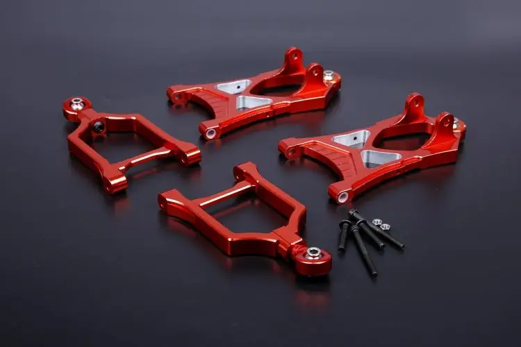 Aluminum Front /rear Lower/upper Suspension Arm Set for HPI Rovan KM Baja 5b ,ss