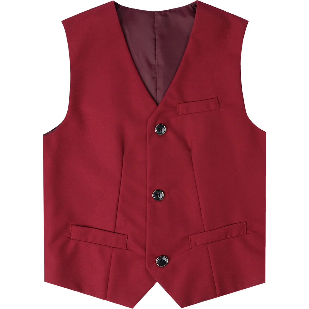 Kids Navy Dress Suit - Black Vest Boys Formal Blazer Toddler Wedding & Party Outfit