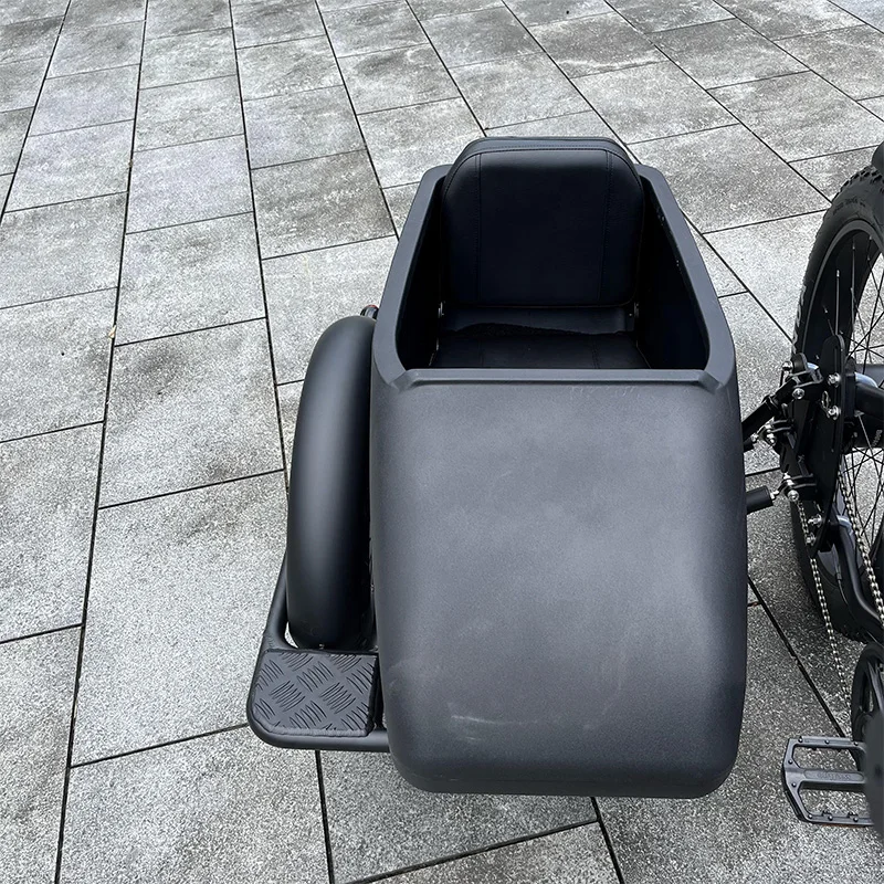 Side Car Fat Pedelec Customize 1000w E-Bicycle Sidecar Electric Bicycle Vintage E Bike 750w Retro Kid Delivery Trike