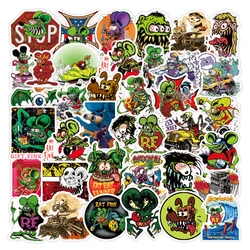 10/30/50Pcs Anime Autocollant Mignon Rat Fink Autocollants Pour Ordinateur Portable Vélo Guitare Téléphone Étanche Graffiti Autocollant Enfant Jouets Classiques 
