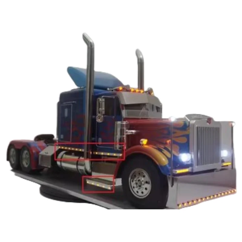 LED Light Bar Side Lamp for 1/14 Tamiya RC Truck New King Hauler 56344 Tractor Tamiya LESU Trailer Upgrade Parts 4