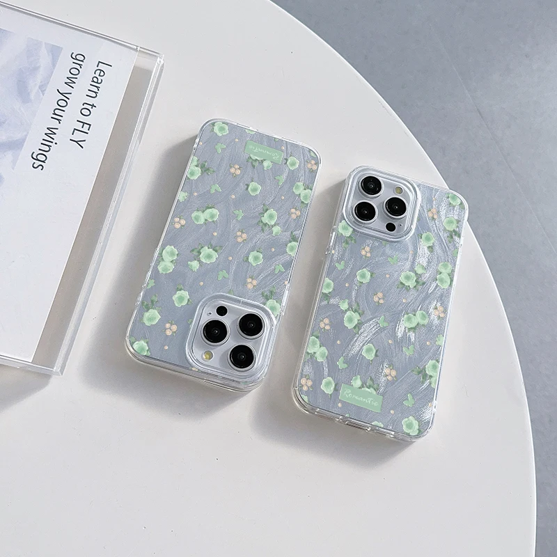 Tulip Flower Pattern Hard Phone Case