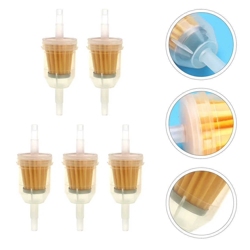 

5 Pcs Motorcycle Inline Fuel Filters Scooter Gasoline Oil Filters Petrol Filters