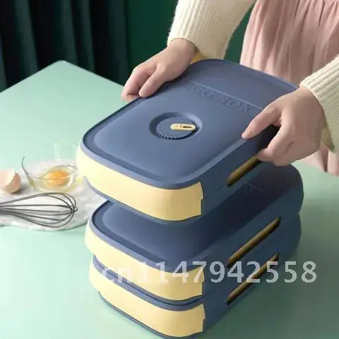 

Японская Детская домашняя креативная кухонная утварь для сохранения свежести, органайзер для еды, коробка для яиц с вращающимся ящиком