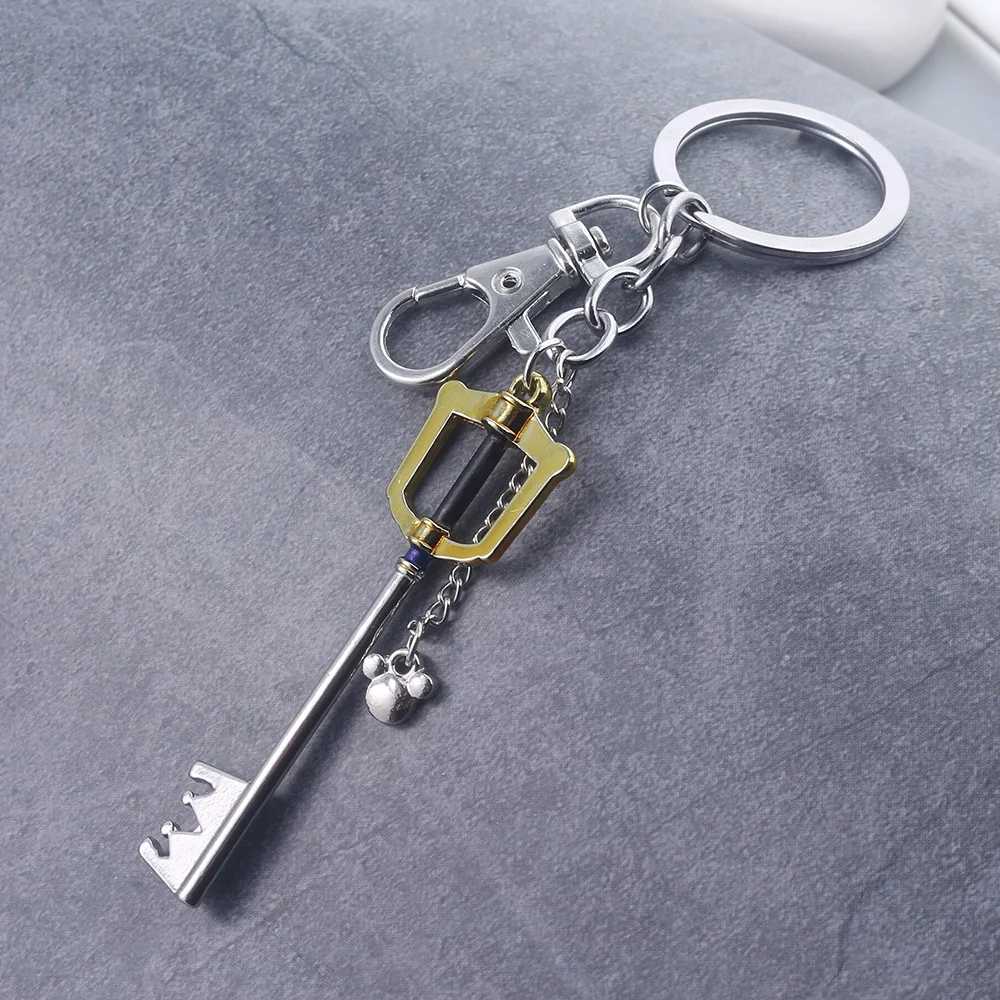 Game Kingdom Hearts Sora Key Keychain Forgotten Blade Metal Golden