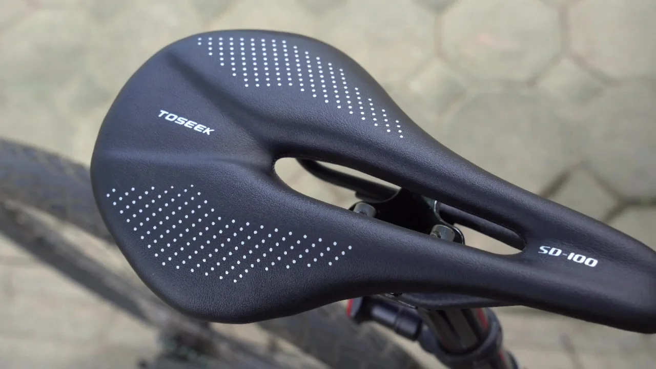 Tofek-フルカーボンサドル143/155mm,レザー,超軽量,ロードバイクおよび