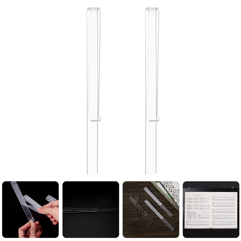

Music Stand Page Holder Clear Acrylic Sheet Music Clips Sheet Music Holders Music Sheet Page Clip for Music Book