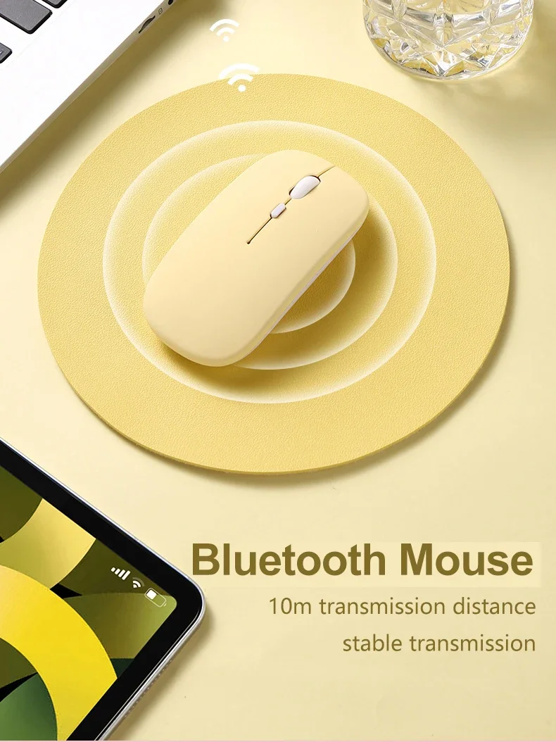 Беспроводная мышь для Bluetooth, портативная Волшебная Бесшумная ...