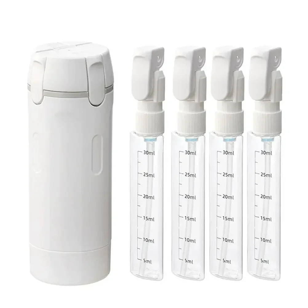 Compact 4-in-1 Travel Toiletries & Cosmetics Container Set