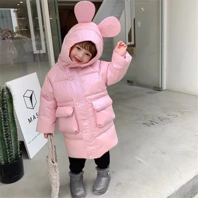 Jas Voor Kinderen Hooded Parka Leuke Lange Jas Voor Baby Puffer Jas Voor Meisjes Jassen jassen| | - AliExpress