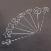 Lot 50pcs DIY Craft Wire Photo Clips Clay&Cake Accessories Memo Holders Place Card Clamp Black Gold Shiny Chrome Steel Rod 3