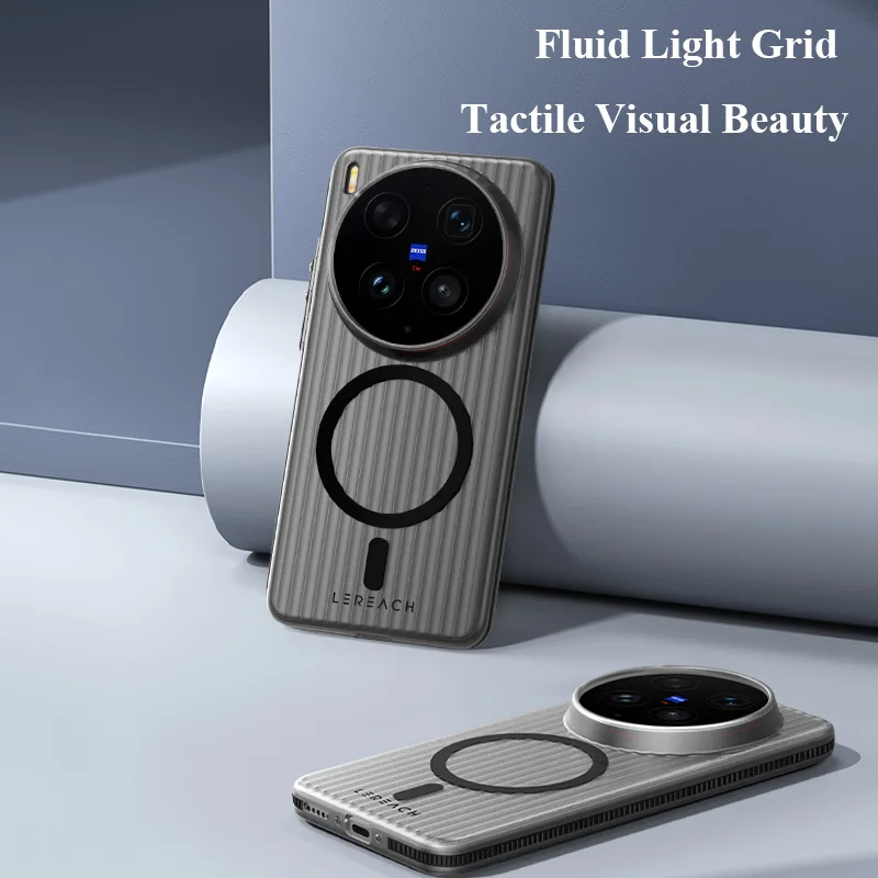 Lereach Magnetic Frosted Matte Phone Case with Anti-Slip Multi-Scene Protection