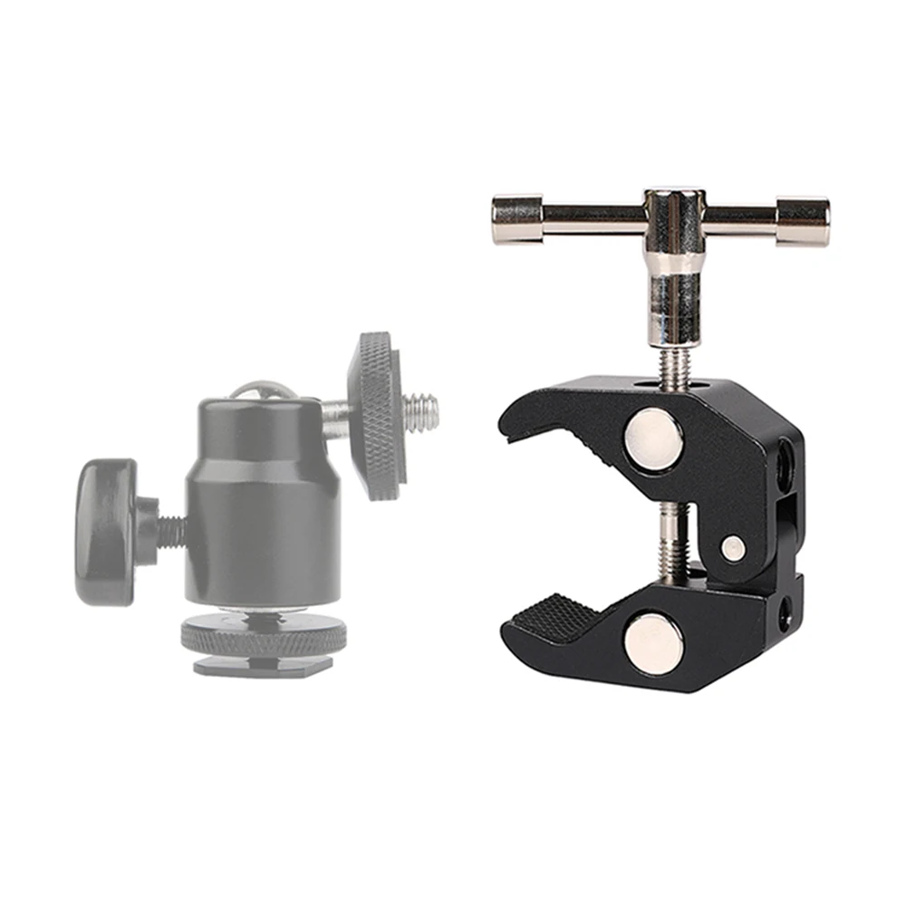 Super Clamp 1/4 and 3/8 Thread FOR Photography Camera Monitor Plate Glass LED Light Umbrellas Photo Accessories