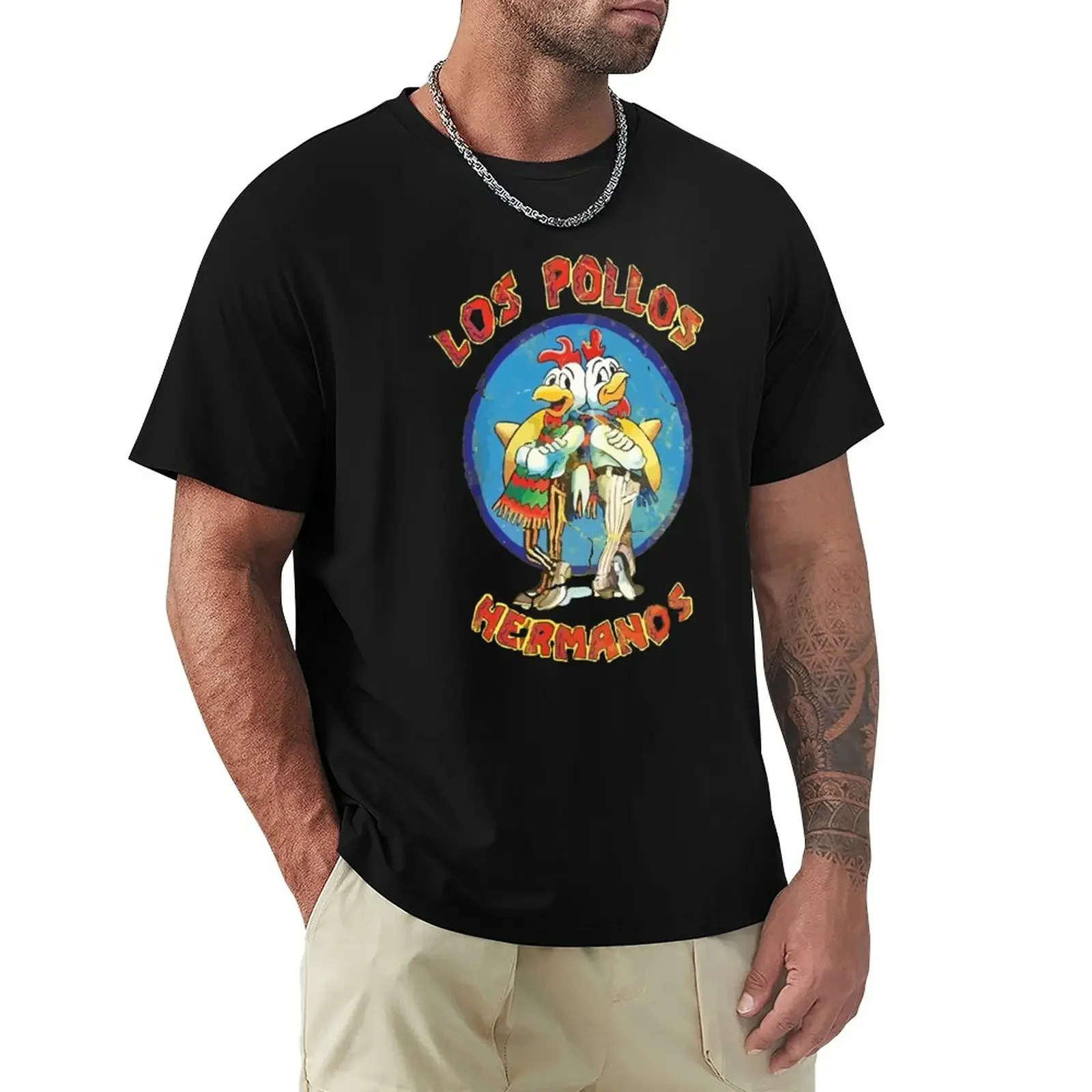 

Los Pollos Hermanos T-Shirt customs design your own oversizeds tees summer tops black t shirts for men