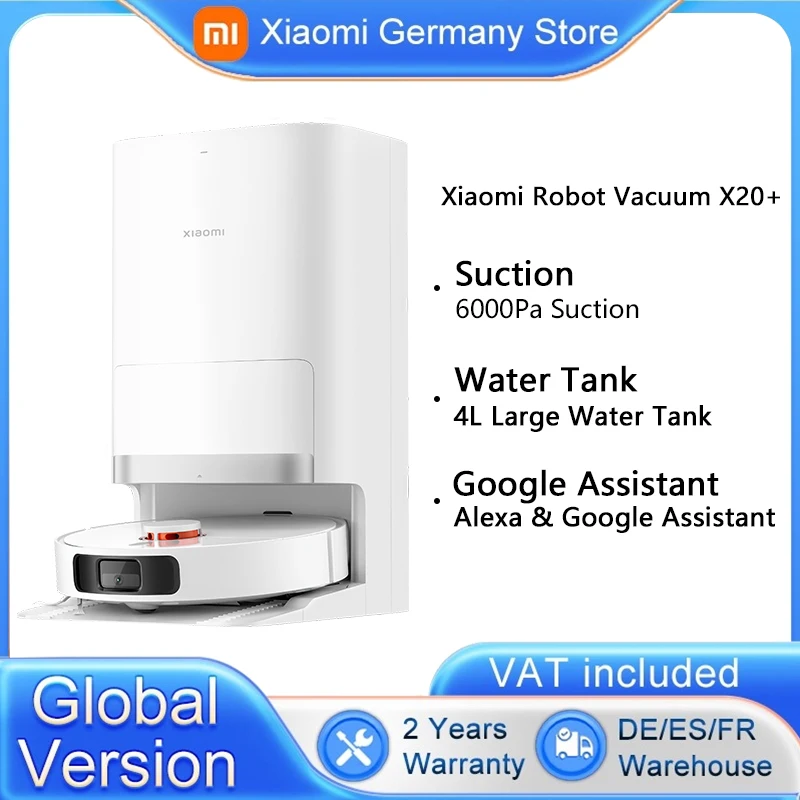 Global Version Xiaomi Robot Vacuum X20 Voice Control Automatic