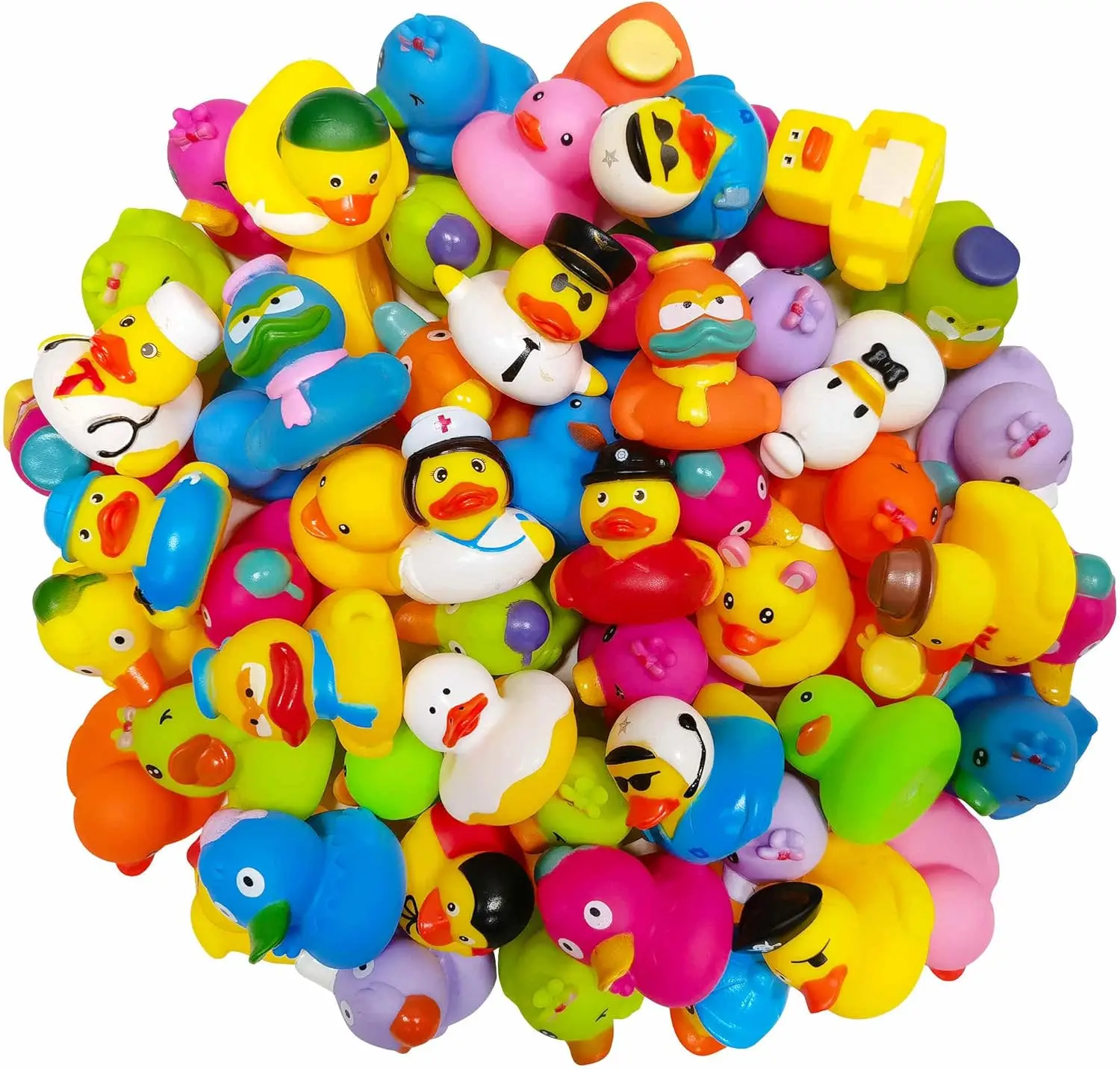 5-40 PCS New Cute Rubber Duck Assorted Duck Toys Shower Toy Gifts Birthday Party Gifts Decorations 2