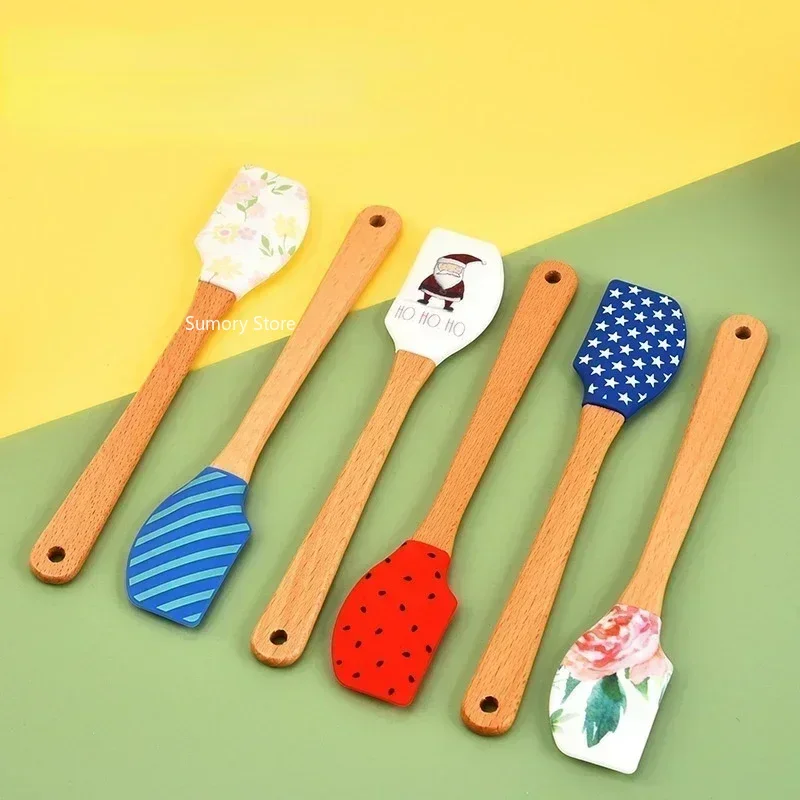 Mini Silicone Spatula Cake Cream Spatula Split Butter Spatula Cake Decoration Tool Baking Accessories Kitchen Cooking Tool