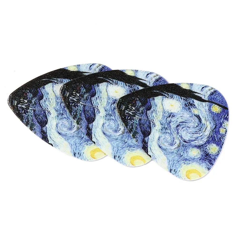 Guitars Accessories Premium Sound Finger Pick Acoustic Guitar Pick Star Sky Design Guitar Picks guitar picks