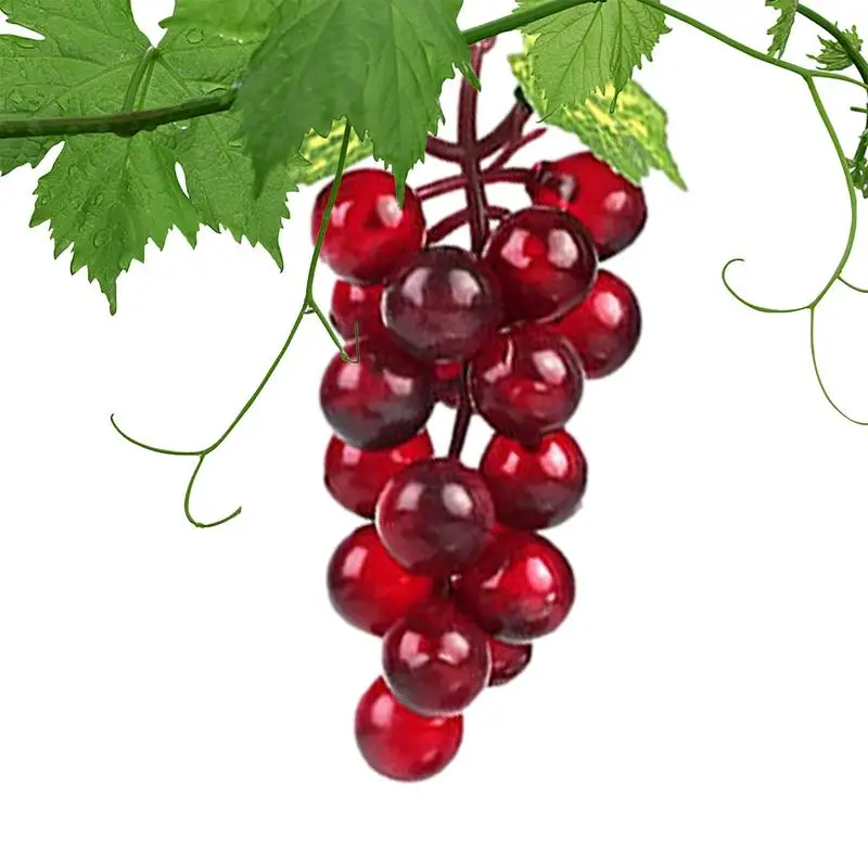 Artificial grapes 18pcs Realistic Artificial Grapes Table Decoration Fake Grape Bundles Party Home Wedding Decor