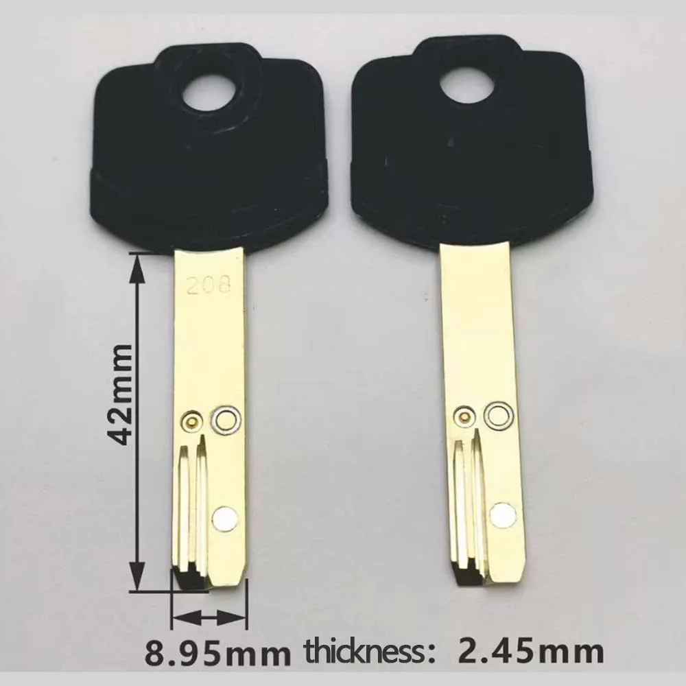 206 208 236 RS6 Israel Key Embryo Suspended Bead Key Blanks Extra Classe Dimple Replacement 5PCS