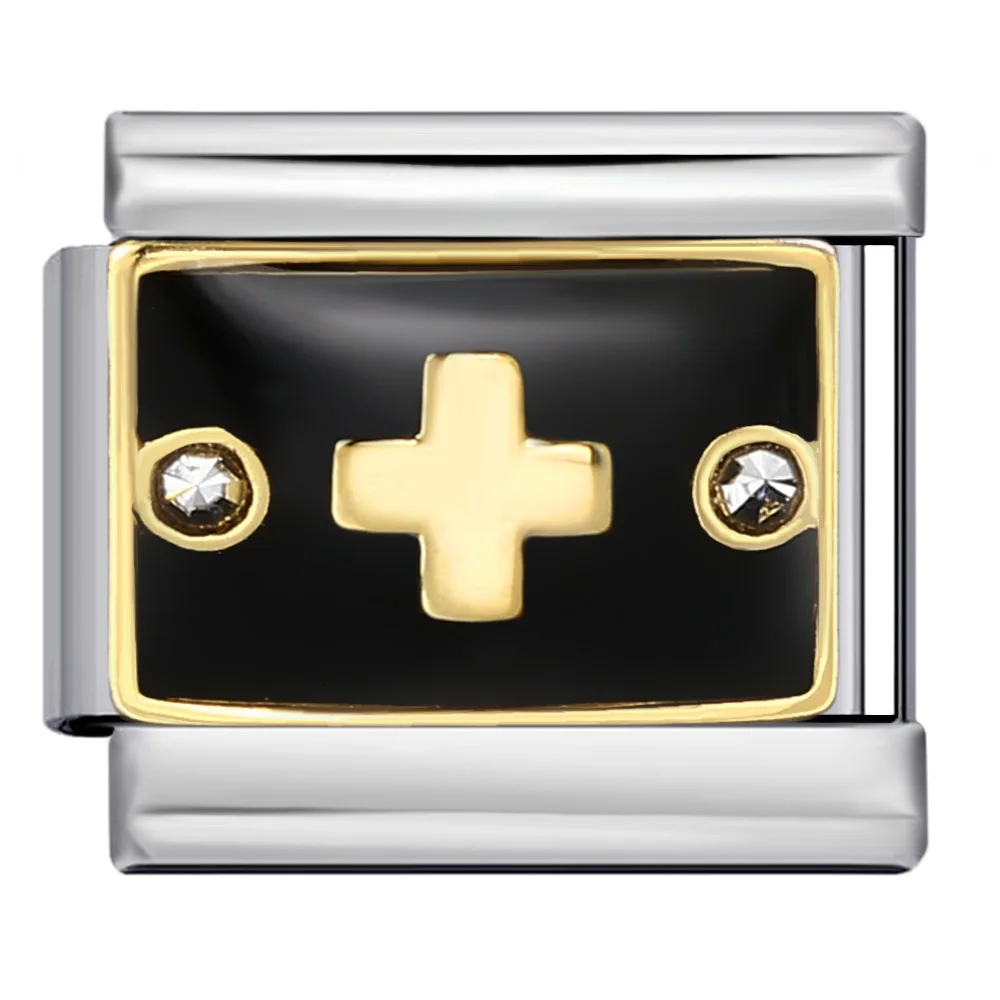 Einzelne Y2K Glückszahl italienische Charm Armband Zirkon Edelstahl elastische Gliederkette DIY Herstellung Modeschmuck Zubehör – Detail 5
