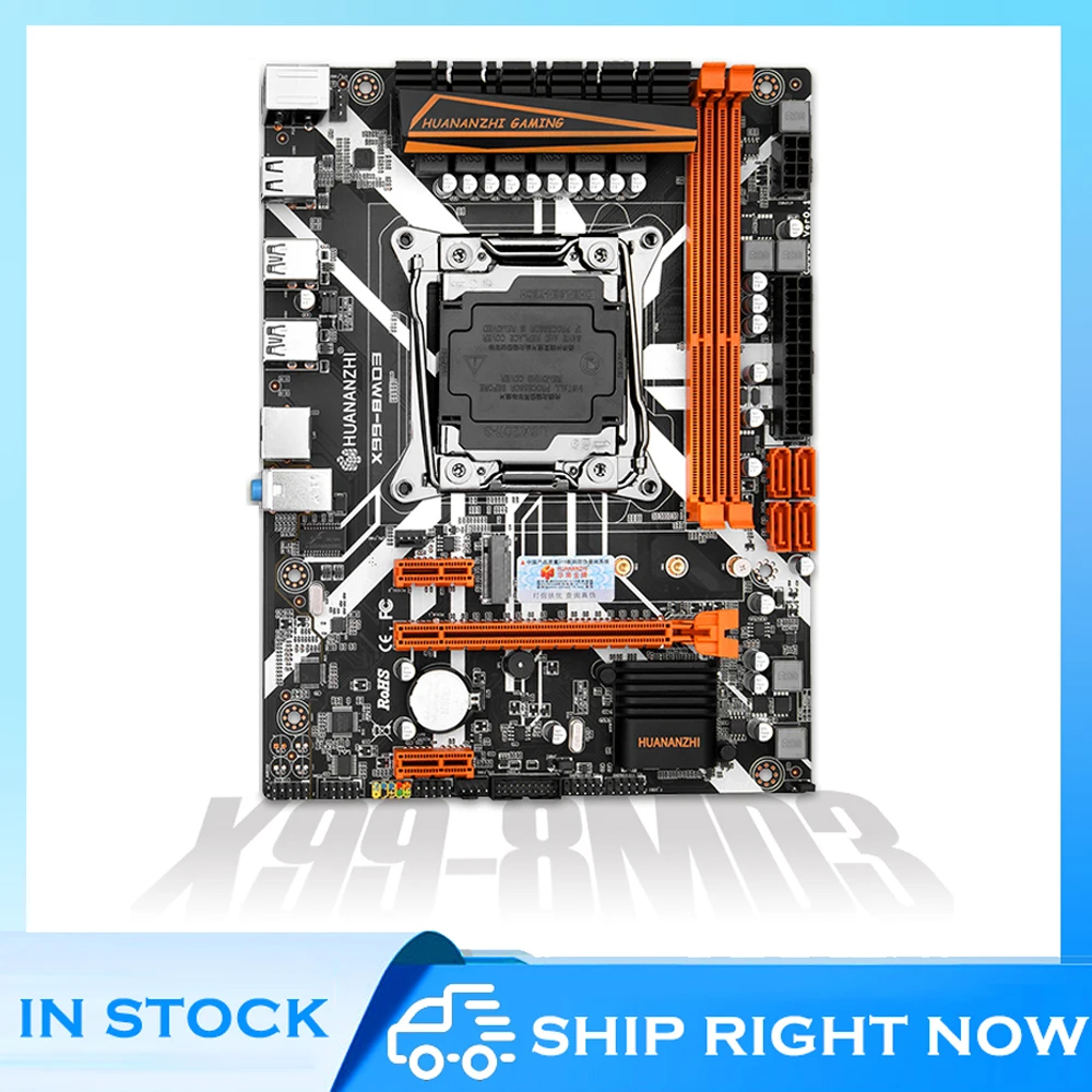 

X99 8MD3 Motherboard Support Intel XEON E5 LGA2011-3 All Series DDR3 RECC NON-ECC Memory NVME USB3.0 ATX