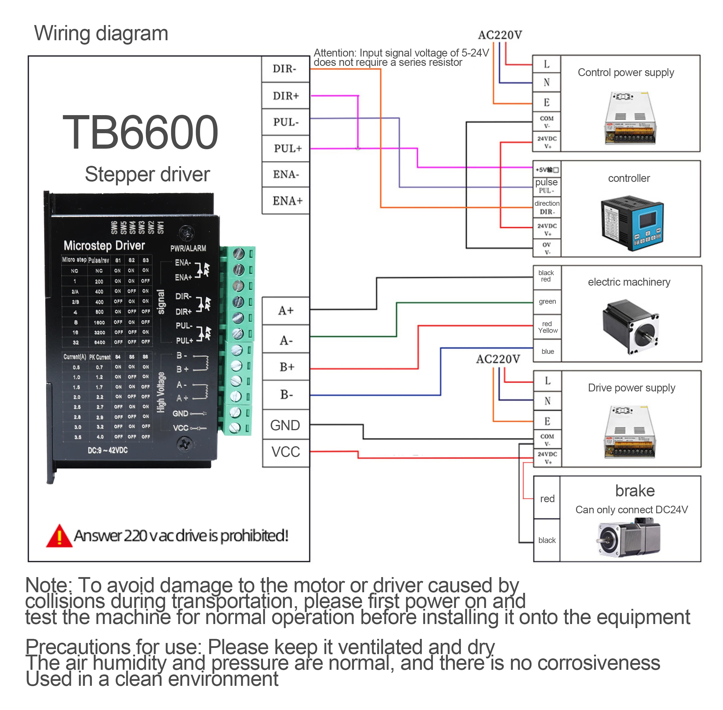 NEMA17 17HS3401S+TB6600 스테퍼 모터 2.8V 1.3A 2상 4선 3D 프린팅 액세서리 모터 제조사 직판