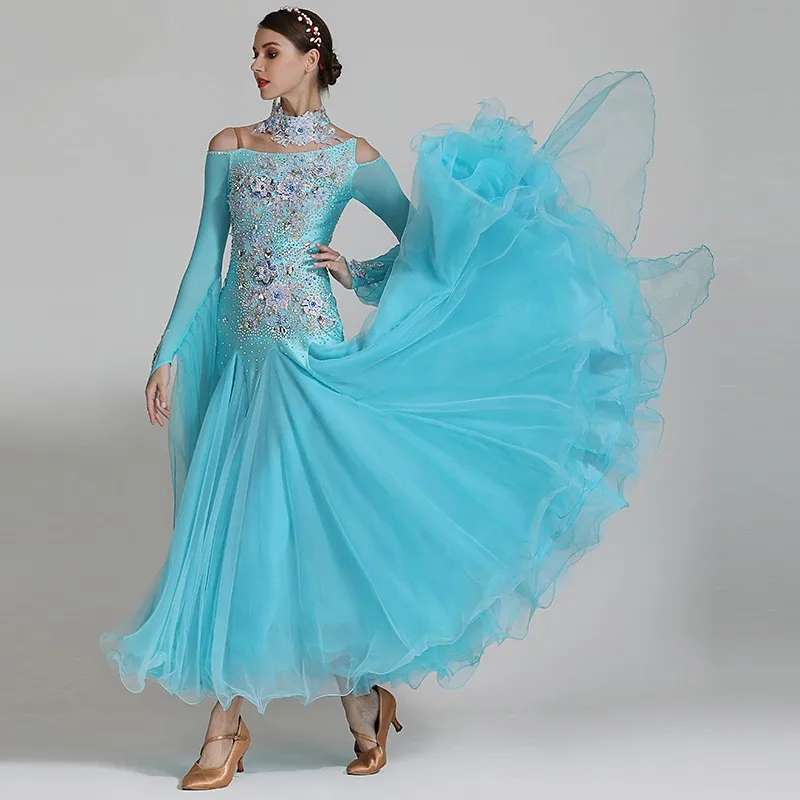 

New ArrivalHigh Quality Women Competition Ballroom Dancing Dress