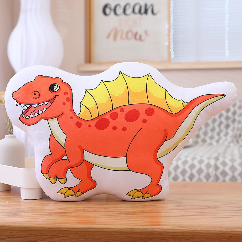 thumbnail image 1 of Peluche de dinosaurio para niños, almohada de peluche con estampado 3D de dragón, cojín de dibujos animados, decoración del hogar, 1 of 5