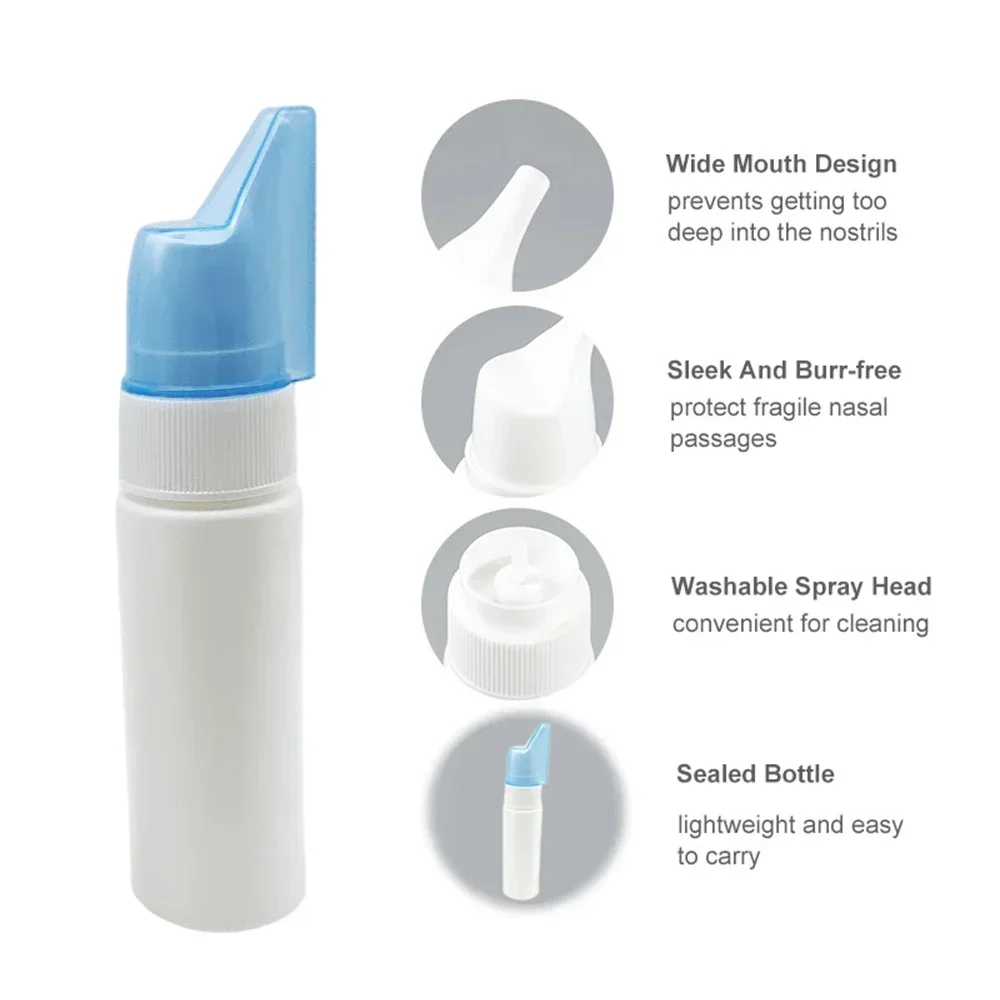 Nasal Irrigator Nose Wash Cleaner Bottle Spray Water Bottle Fine thumbnail 5
