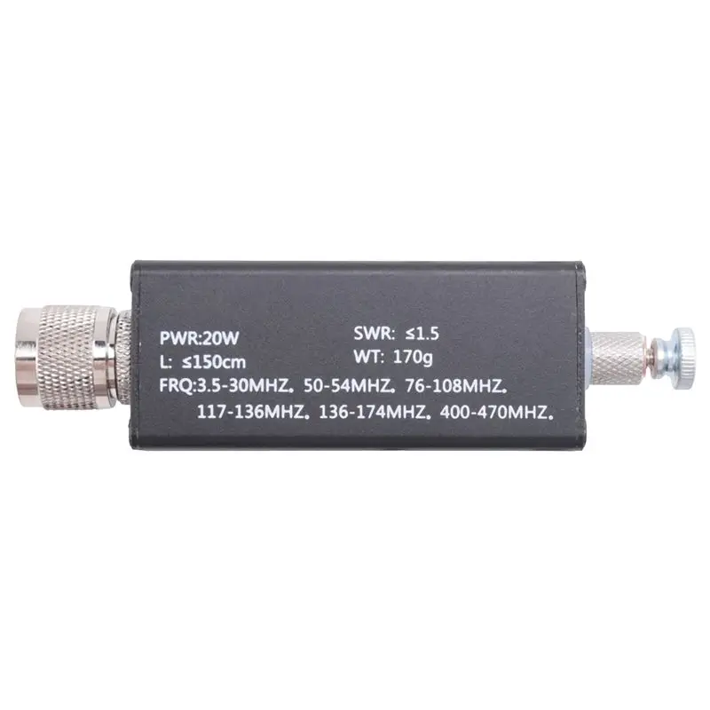 Hamgeek Mini-ANT 20W QRP 단파 전대역 튜닝 안테나 튜너 + M-헤드 5Mhz-55Mhz-ABIU