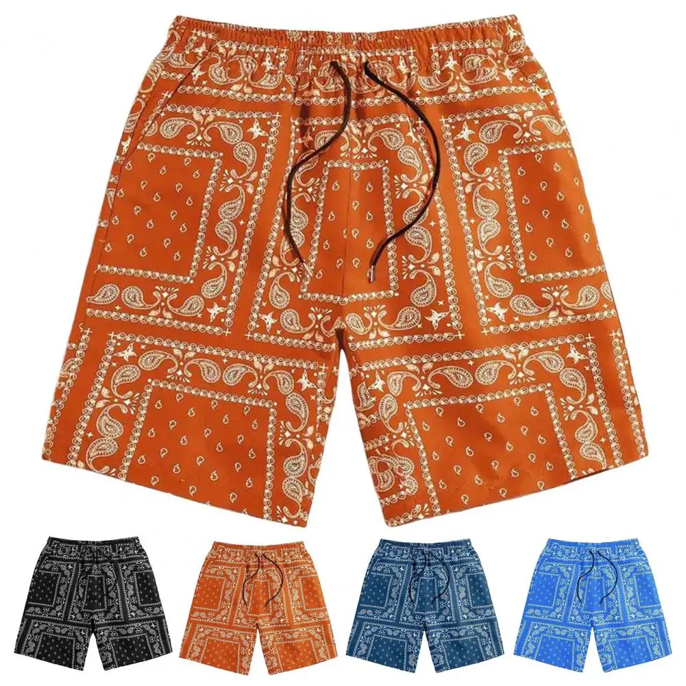 Men Comfortable Shorts Beachwear 3d Printing Men's Summer Sport Shorts with Elastic Drawstring Waist Wide Leg for Streetwear men shorts elastic waist drawstring gym short pants solid color wide leg outdoor running shorts streetwear