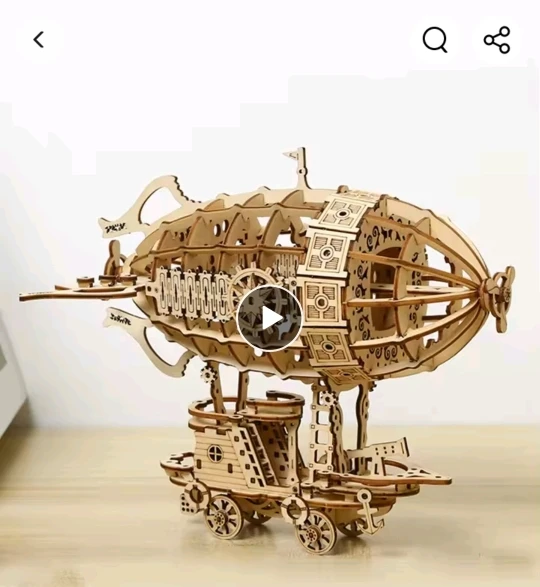 3D Wooden Airship Puzzle Kit for Adults – Mechanical Model Building Set photo review