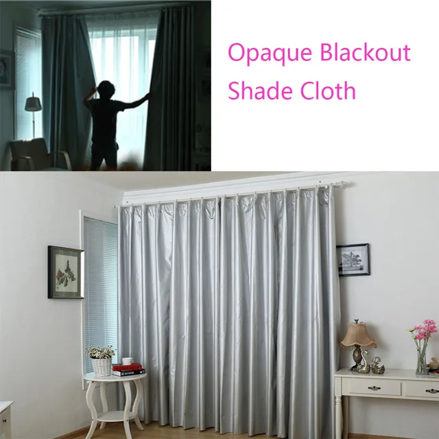 50X150 Cm -Es Elsötétítő Drapéria Árnyékos Szövet Fekete És Ezüst 100 % Árnyékolás Könnyű Vízálló Napfényes Ruhák Súly - Image 5