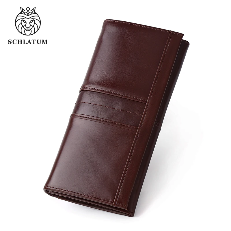 SCHLATUM Women Leather Wallet Long Multifunction Business Card Holder Purse, leather wallet,coin purse,credit card holder,women wallet,card wallet,coin purse wallet,zipper wallets,women purse,women coin purse,faux leather wallet