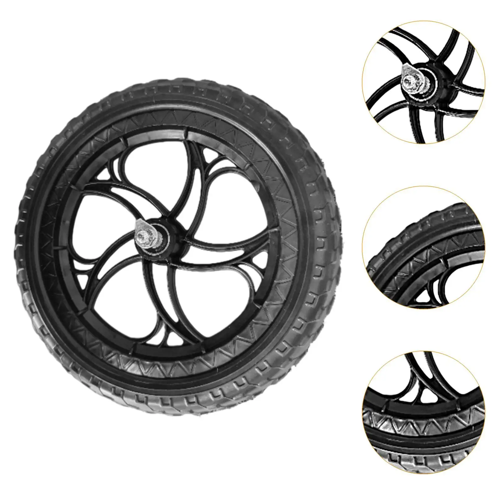 Versatile Balance Bike Replacement Wheels Non Inflatable Bicycle Tyre for Boys Girls Riding Birthday Gift