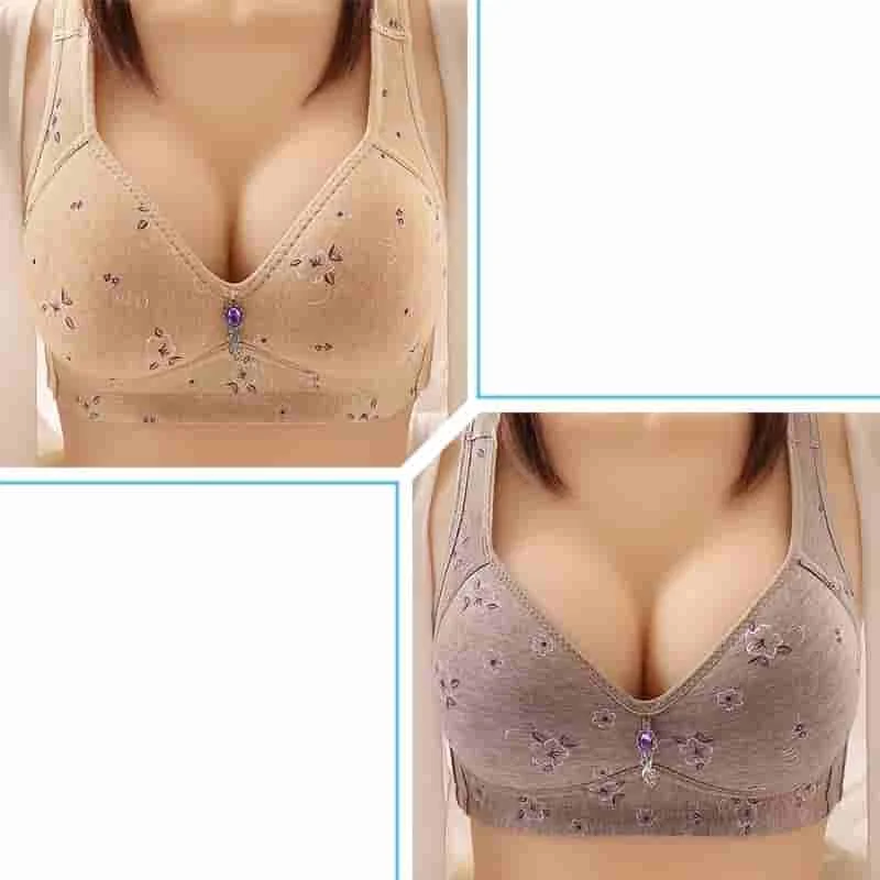 Women Underwear Wire Free Comfort Push Up Bras Female Sexy