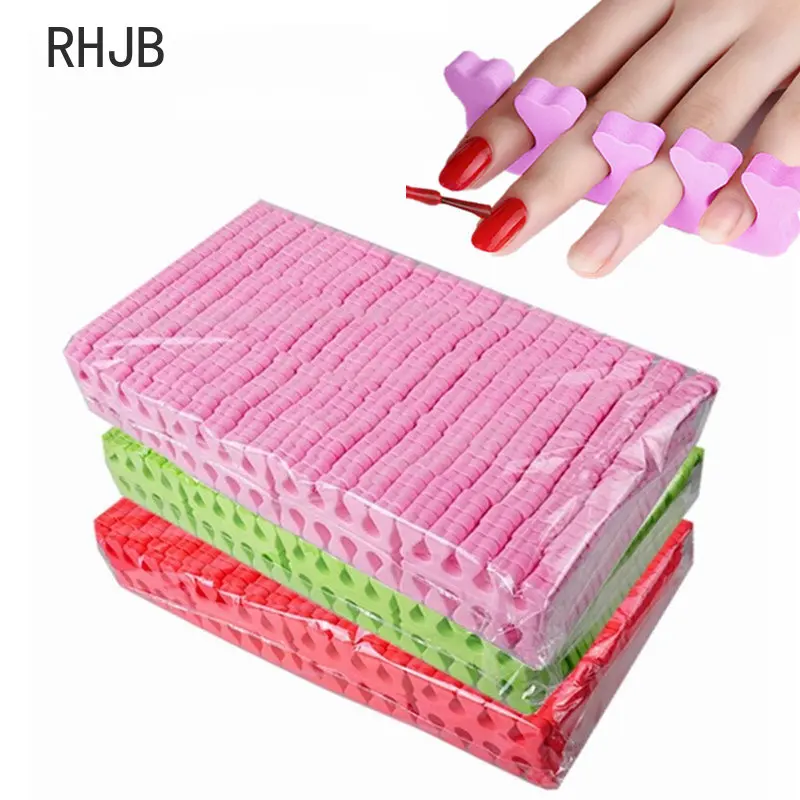100/200/400pcs Nail Art Toe Separators Soft Sponge Fingers Foot Gel UV Polish Coating Painting Manicure Pedicure Tools Foam