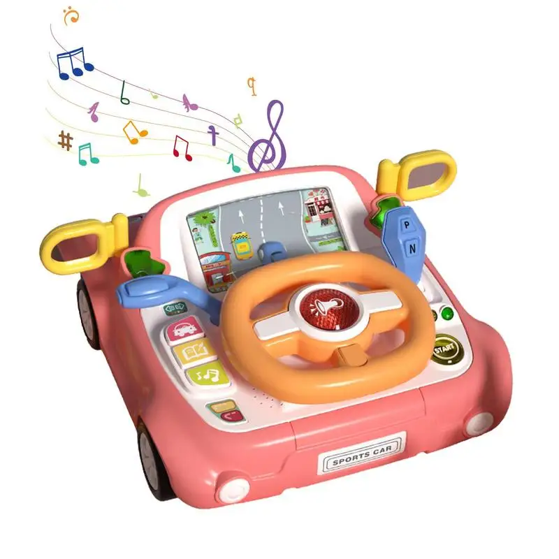 

Interactive Steering Wheel For Kids Simulation Learning Toy Steering Wheel Educational Simulation Car Driving Toy