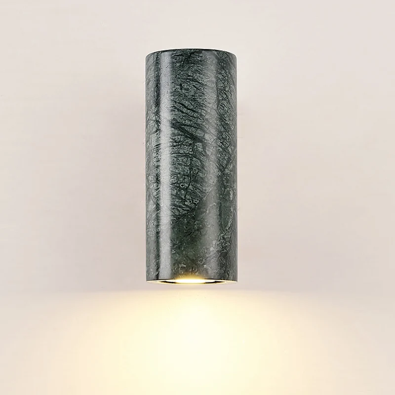 

Modern Minimalist Luxurious Natural Marble Decorative Wall Lamp American Style Store Corridor Hotel Staircase LED Spotlight