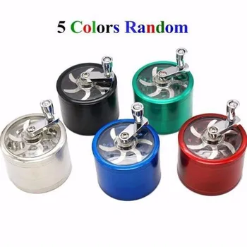 Herbal Crusher Tobacco Grinder Smoke Crushers Grinder 4 Layers Durable Non Deformable Corrosion-resistant Grinder with Handle
