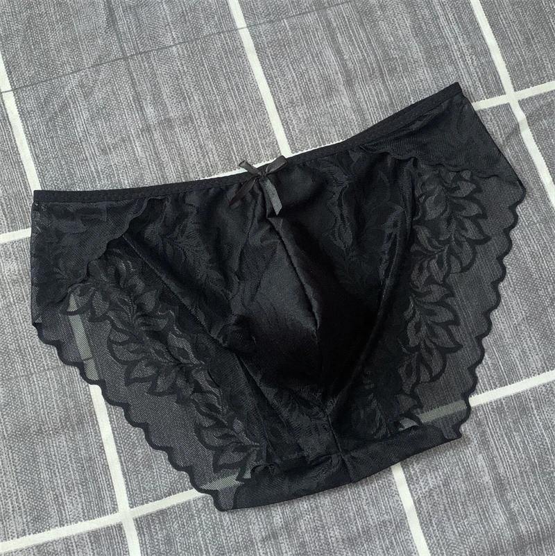 Nuova biancheria intima da uomo per adulti 18+, lingerie sexy in pizzo, slip da uomo con ampio scomparto, tanga giapponese senza cuciture con fiocco, calzoncillos hombre. - immagine 5