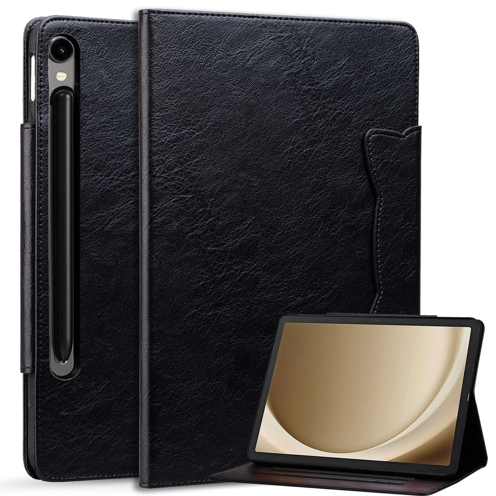 Cute Cat Design PU Leather Magnetic Tablet Cover