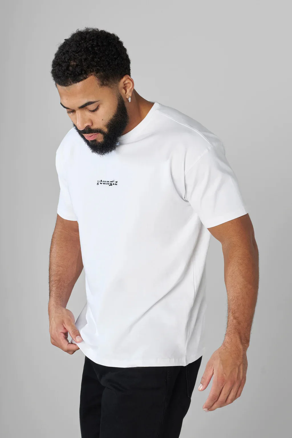 

Muscle sports loose cotton fitness short-sleeved men's basketball fall running training cotton sports t-shirt round collar
