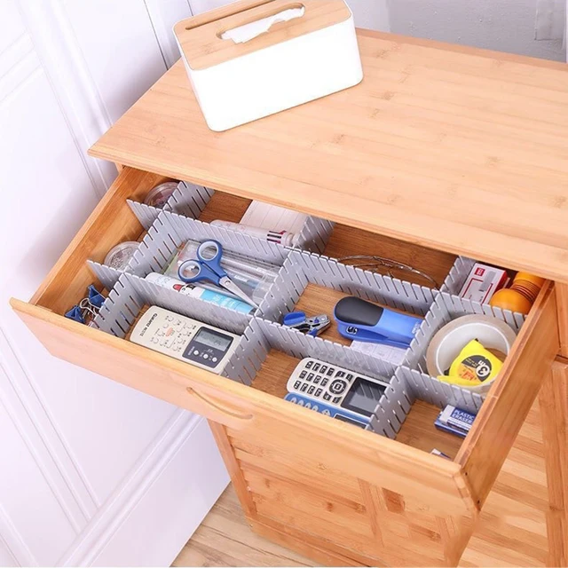 Divisori Per Cassetti Regolabili Lifewit - 4 Pezzi, Altezza 6 Cm, Espandibili Da 40 A 56 Cm, Per Organizzazione