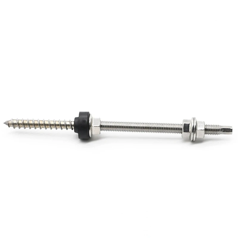 Hanger bolts M10 x 200/250 mm 304 stainless steel pre-assembled height adjustable for PV system